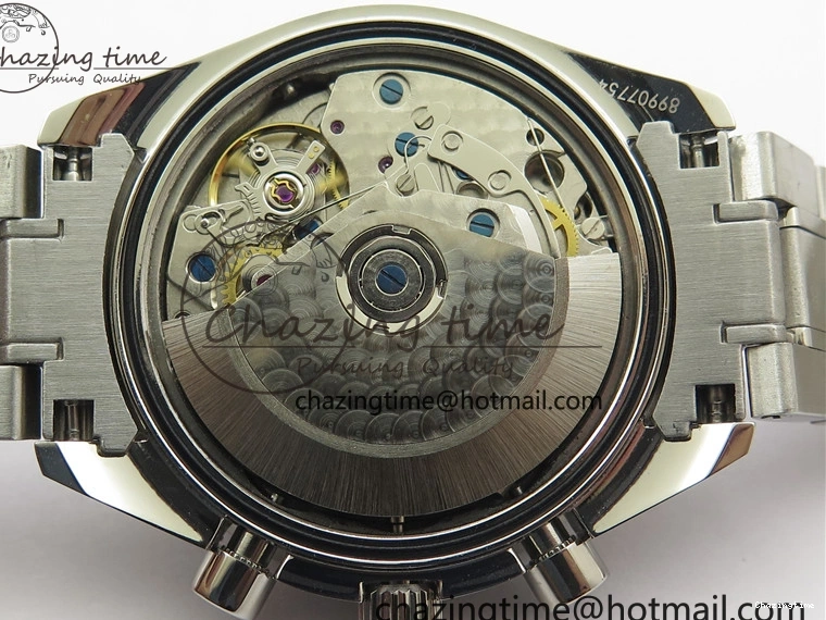 0507 Elegant Speedmaster Racing Master SS HRF 1:1 Best Edition White Dial on SS Bracelet A 7864